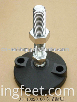 Plastic conveyor leveling feet